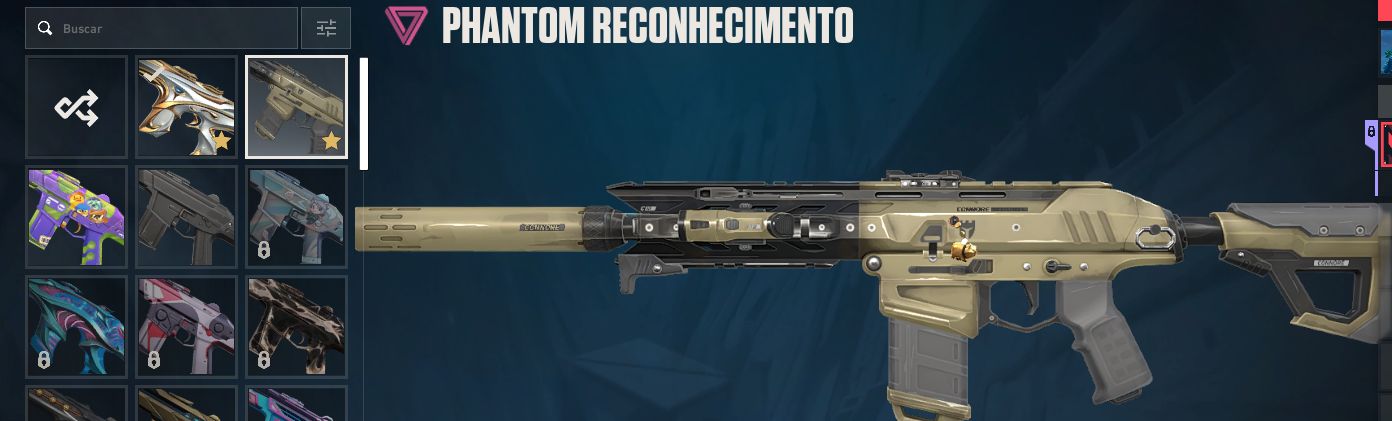 Conta de valorant com a faca kami kuronami que não volta mais e outras Skins