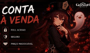 CONTA GENSHIN IMPACT - HU TAO, YELAN, FURINA, XILONEN E MAIS! PREÇO NEGOCIÁVEL