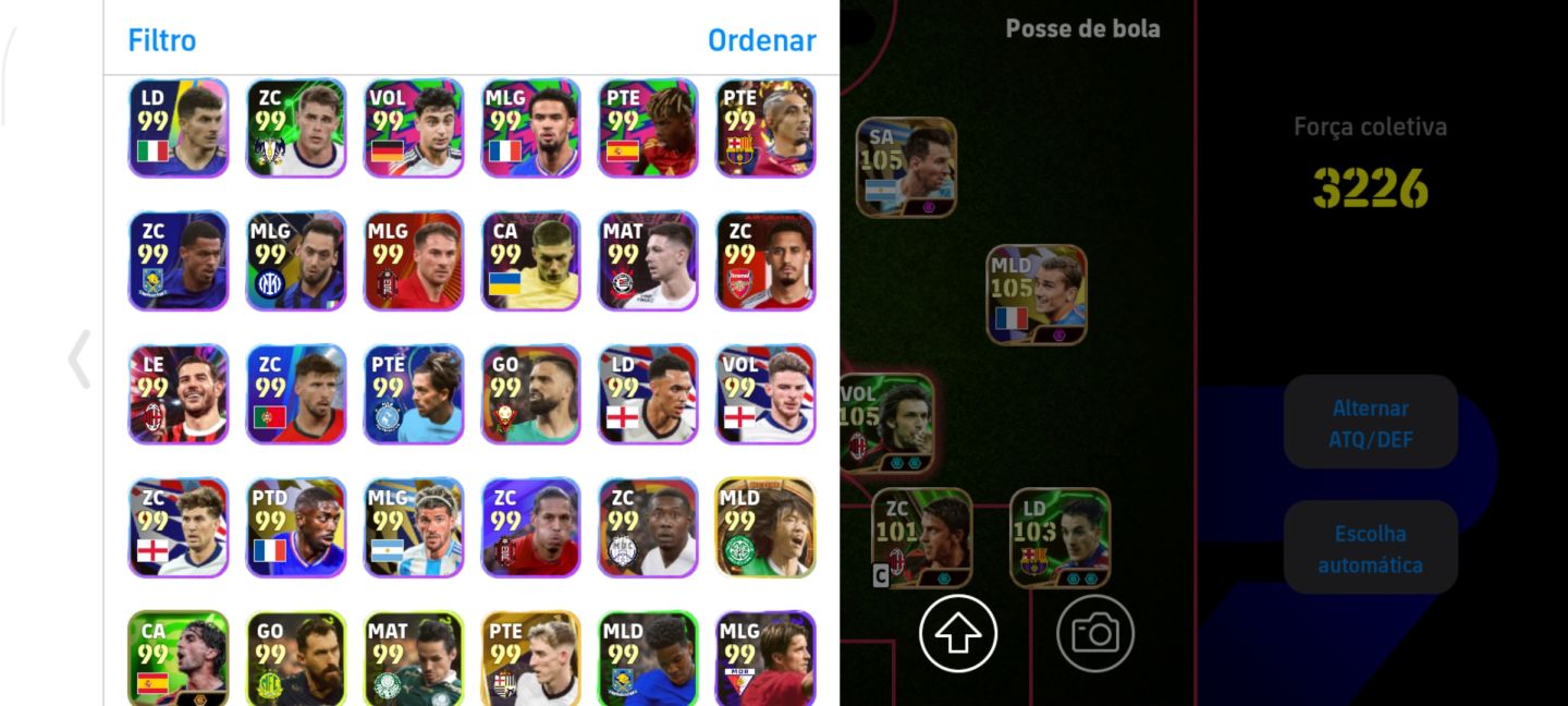 Conta de efootball top para sair rápido