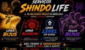 SHINDO LIFE | SERVIÇOS: UP BIJU, UP BLOODLINE, UP LEVEL & PEGAR BIJUS