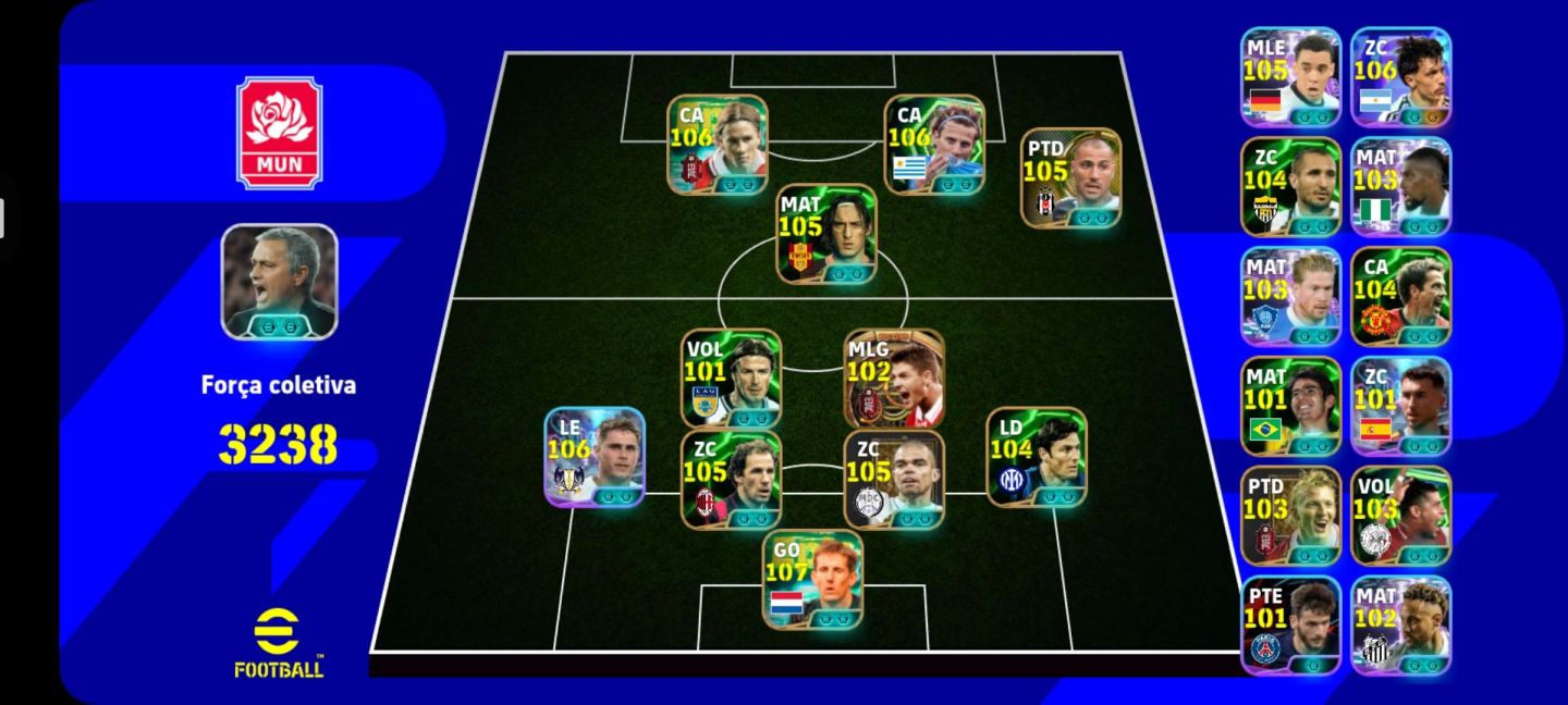 CONTA EFOOTBALL 3200+| FER. TORRES 107, FORLAN 106, VAN DER SAR 108 (LEIA DESC)