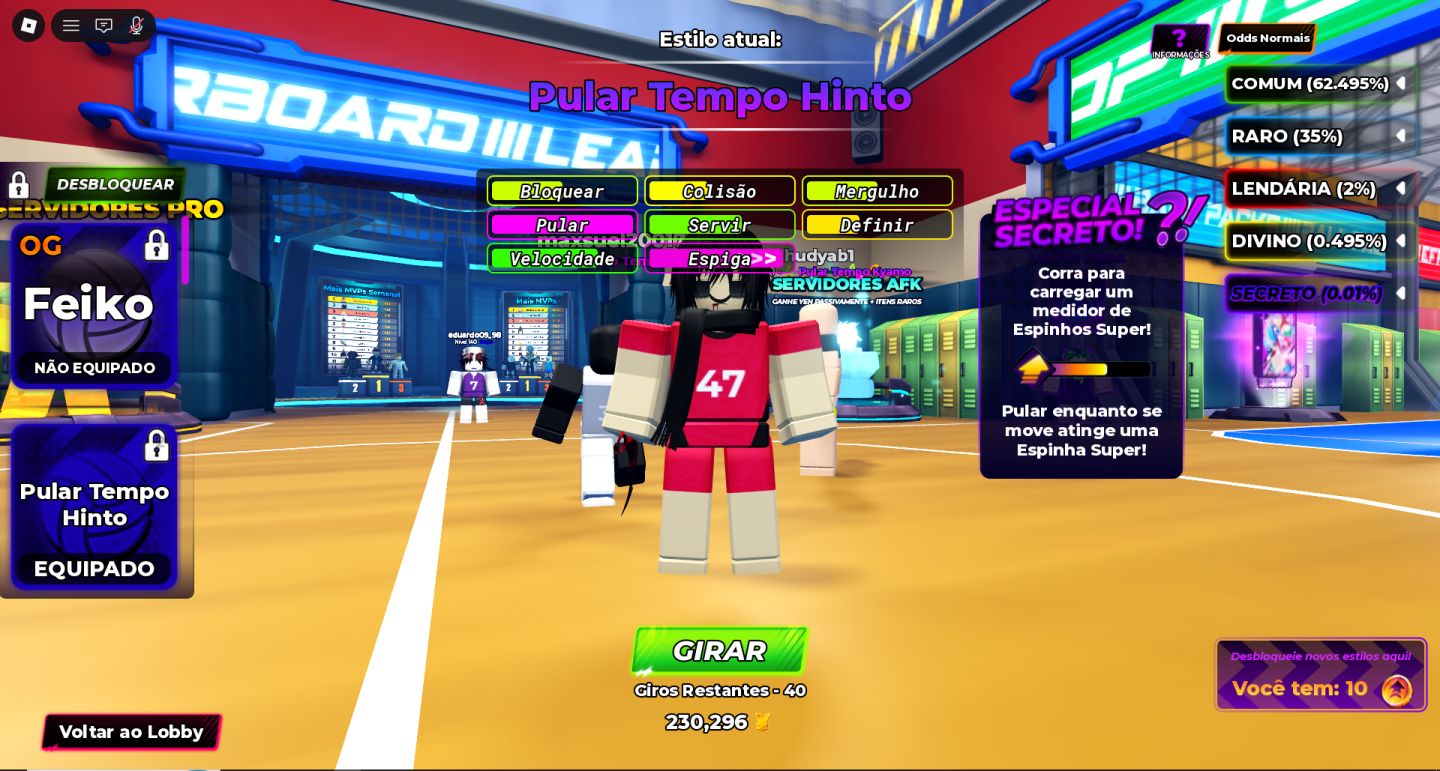 CONTA VOLLEYBALL LEGENDS | MUITOS STYLES +6K DE ROBUX GASTOS
