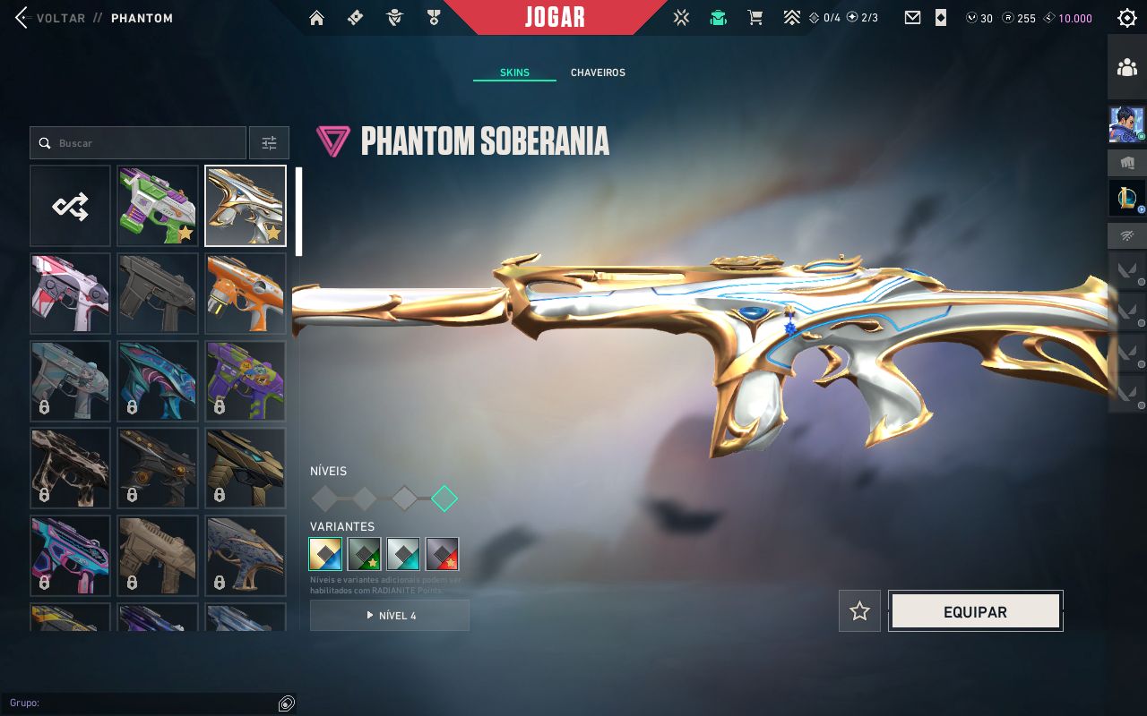 Conta de valorant barata com mutias skins
