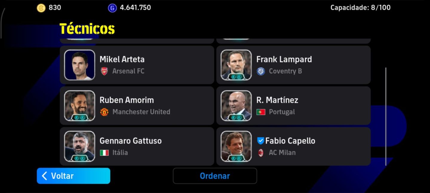 Conta efootball Messi da copa pele Gareth bale vozinha courtois maldini canavaro