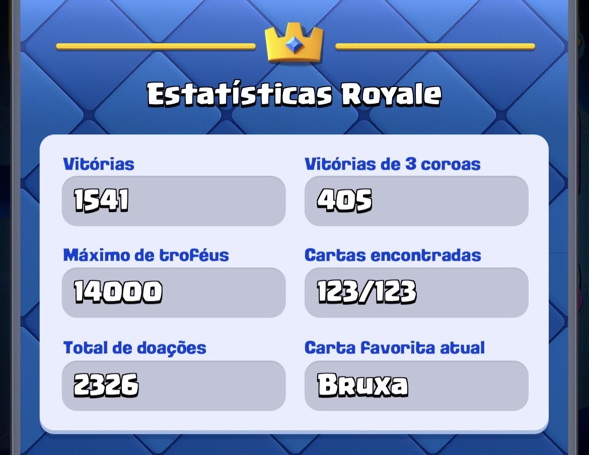 Conta Clash Royale 14K Troféus