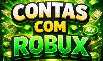 CONTAS DE ROBLOX COM ROBUX!!