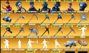 CONTA FORTNITE (TEMPORADA 6, SALVE O MUNDO FUNDADOR, 259 SKINS)