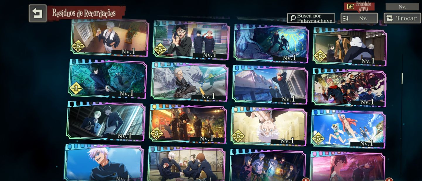 Conta Jujutsu Kaisen Phantom Parade End game Top