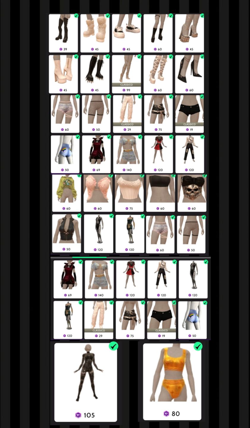 Conta Feminina Avakin Life