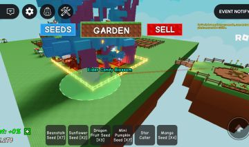 Conta Roblox Top focada em Grow a Garden 2 Elder Candy Blossom Gigante