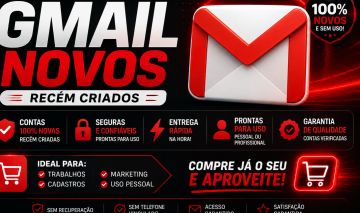 GMAILS GOOGLE RECEM CRIADOS