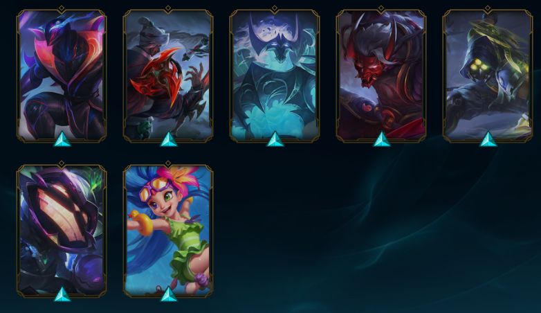 Conta LOL, full champs, lvl 398, 198 skins - Quase todas Skins e Cromas do Zed