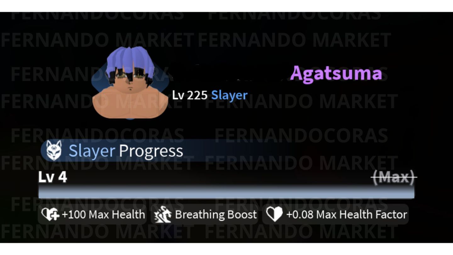[Slayers 2, Project Slayer 2] Conta Level Max com Clã Mítico Agtsuma+ Nightfall