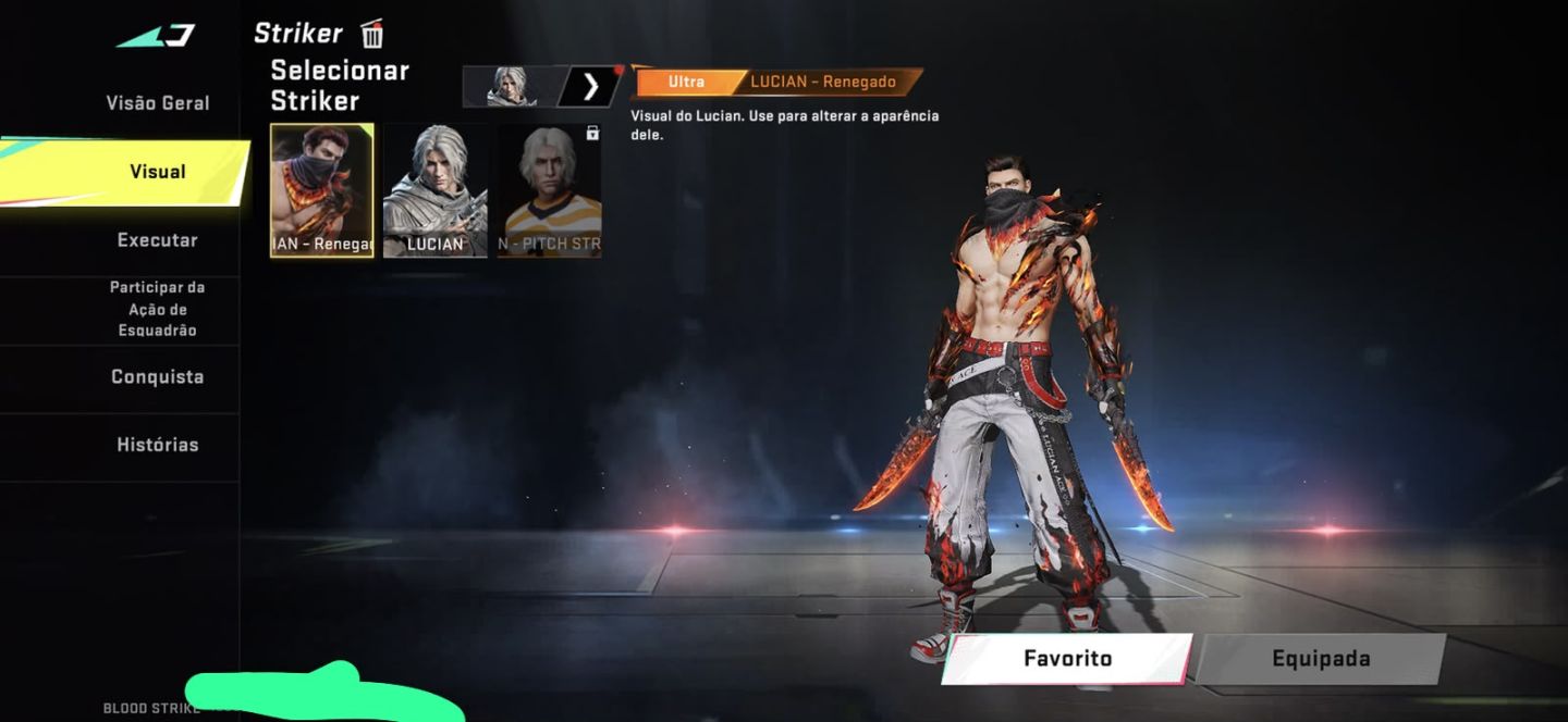 Conta de blood Strike com 3 Skins de facas