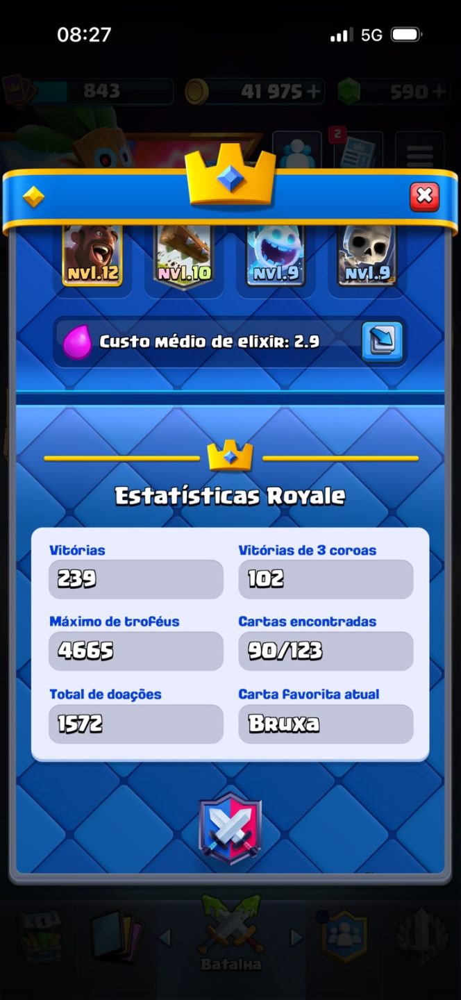 Conta Clash Royale Arena 14 | 4.665 Troféus - no Precinho Pra Sair Logo