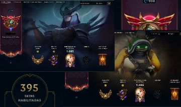 CONTA LOL (RARA) DE 2011 - RAMMUS REI - KAYLE JUIZA - 395 SKINS - LEVEL 908