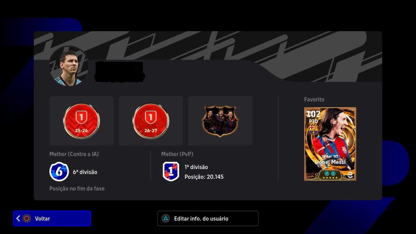 UP DE DIVISÃO eFootball (Steam / PlayStation)