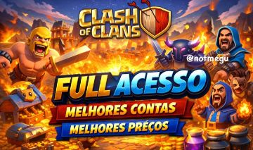 CONTAS CLASH OF CLANS FULL ACESSO ENTREGA AUTOMÁTICA - MELHOR PREÇO DA GGMAX