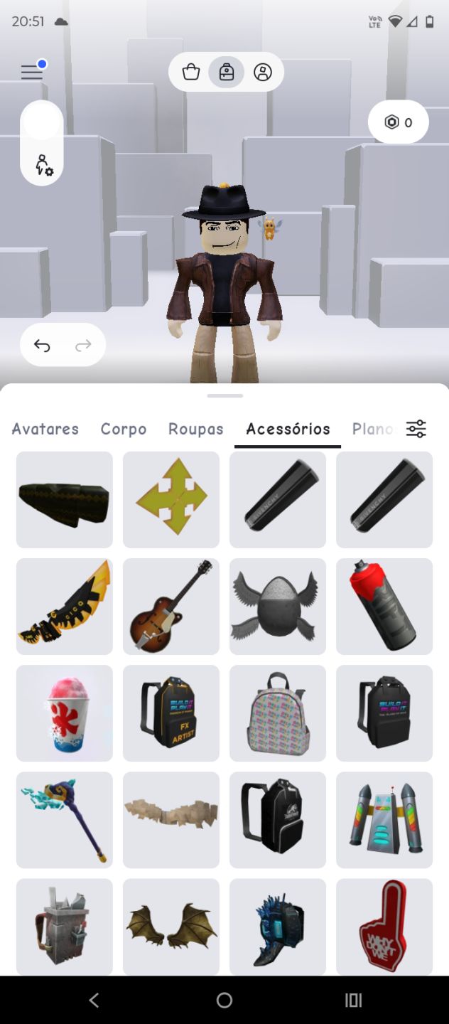 Conta Roblox Completa: Roupas 3D, Cabelos, Corpos, Acessórios e Emotes!