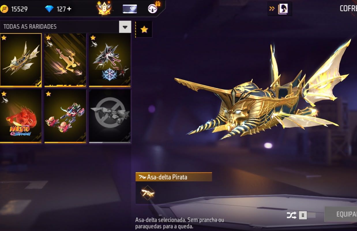 Conta free fire gemada com primeiro terceiro setimo passe 970 peitorais prime 8