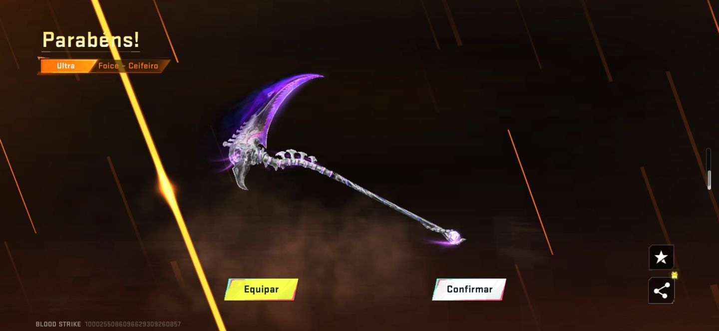 Conta BloodStrike com Karambit vermelha 95% de desconto oferta maluca