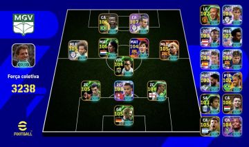 Conta Efootball Boa +3238 de Força a melhor pelo preço!