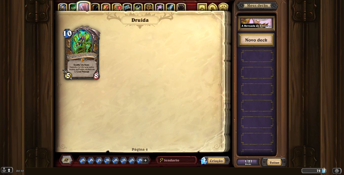 Conta Barata para sair rapido de Hearthstone