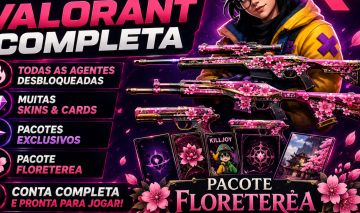 Conta Valorant Full Agentes + Skins + Cards + Floretérea