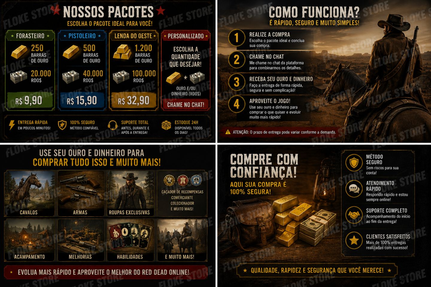 RED DEAD ONLINE (PC) OURO + DINHEIRO (RDO$) - MENOR VALOR