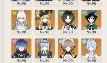 CONTA DE GENSHIN AR60 COM PERSONAGENS ATUAIS