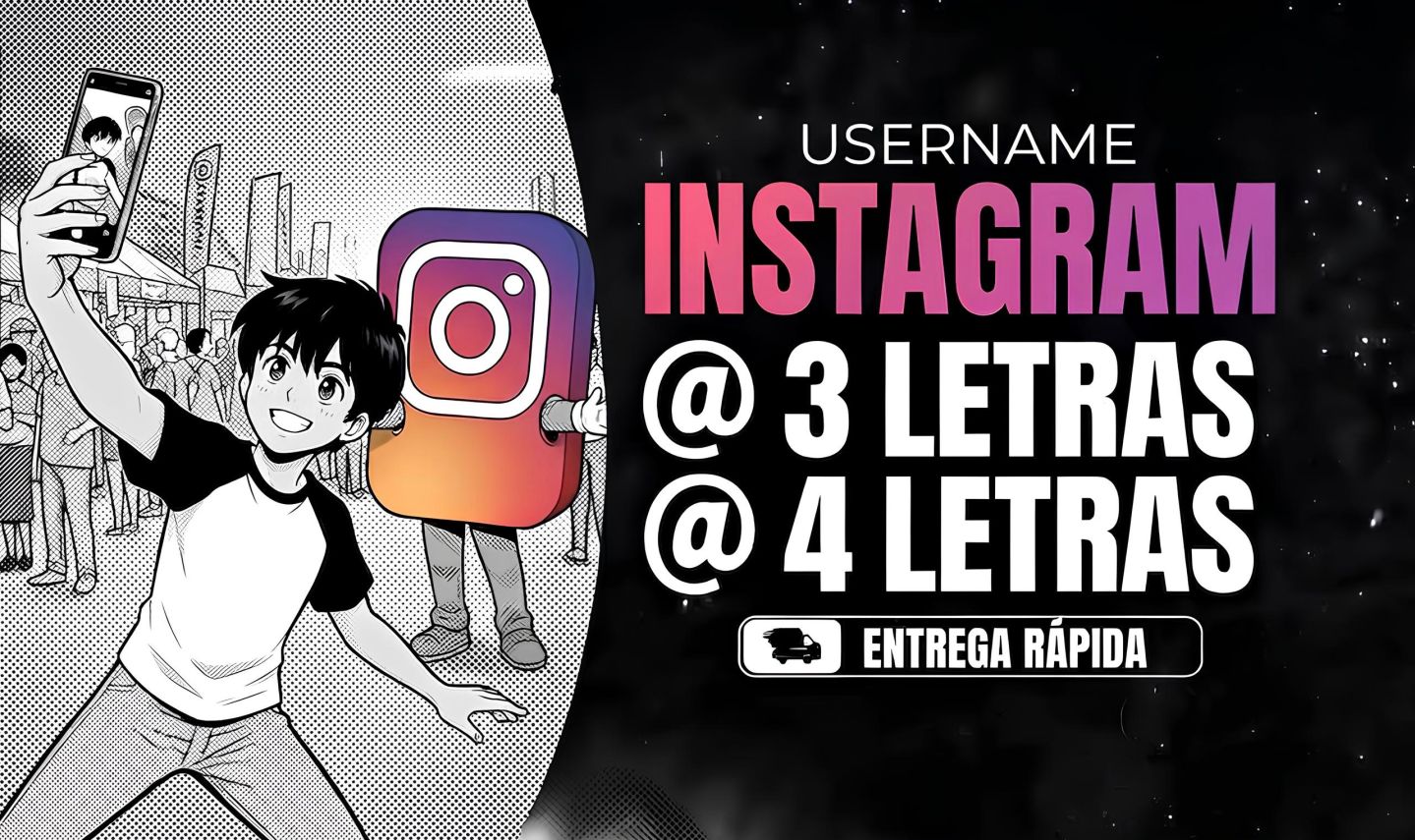 CONTA INSTAGRAM | USER 3 LETRAS, 4 LETRAS (USERNAMES: 3L, 4L, PALAVRAS)