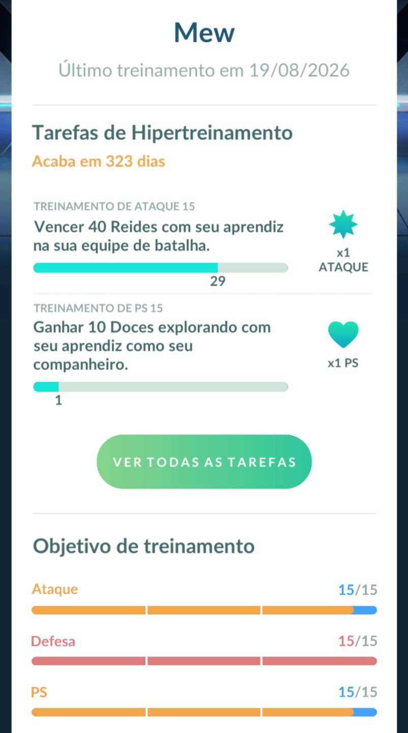 Conta Pokémon 73 | Mew 100% | 803 100%