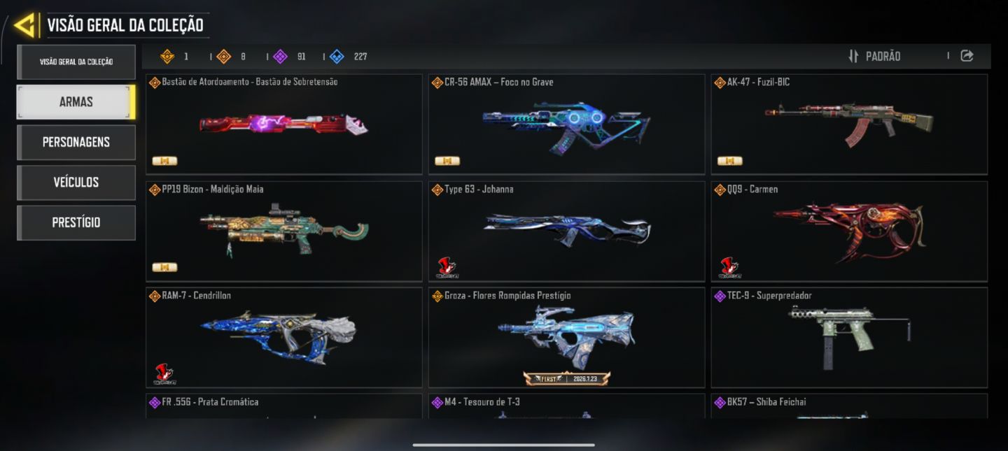 Conta de CALL OF DUTY (MOBILE) ANTIGAAAAAA!!!!!