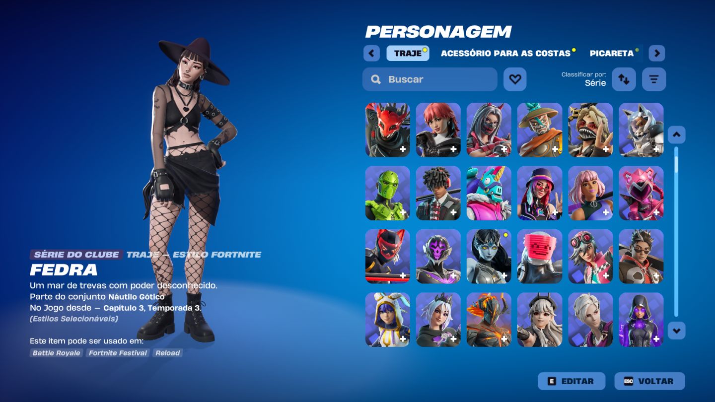 Conta Fortnite 711 skins Season 3 até atual completas Salve o Mundo Fundador.