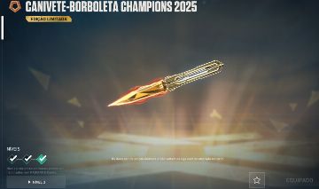 Conta Champions 2025 Vandal e Canivete | Sheriff Floretérea | Phantom Prelúdio