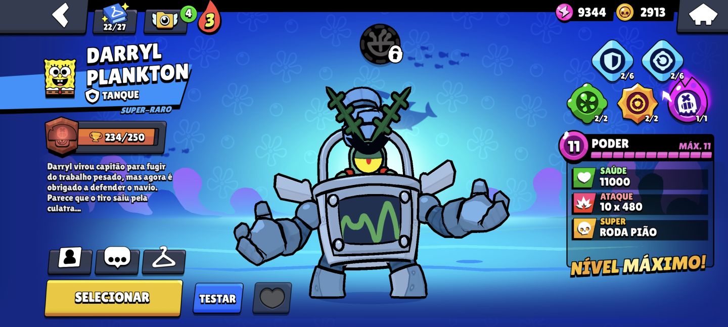 Conta Brawl Stars | 8.647 Troféus | 19 Brawlers | Várias Skins