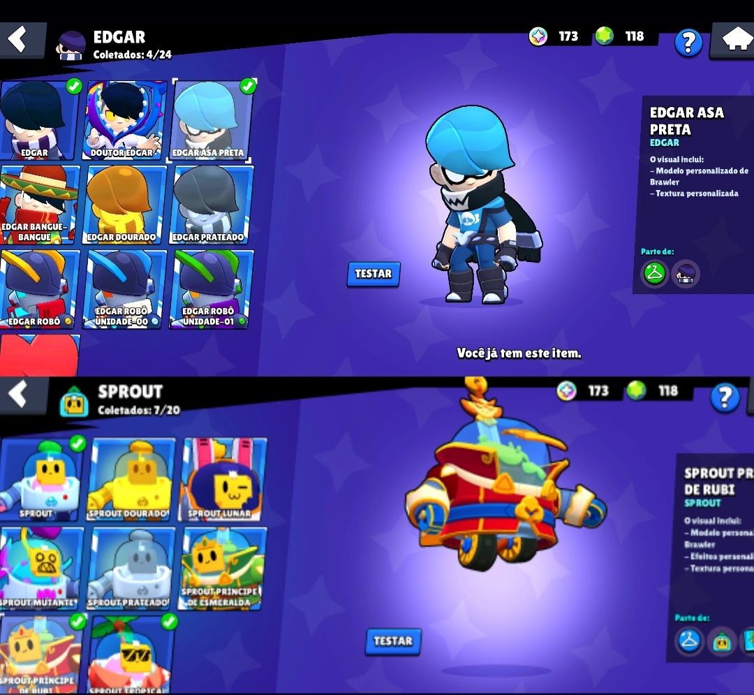 ⚡CONTA DE BRAWL STARS DE 2018 COM SHELLY STELLAR E 5 ANOS DE CRIAÇÃO ⚡