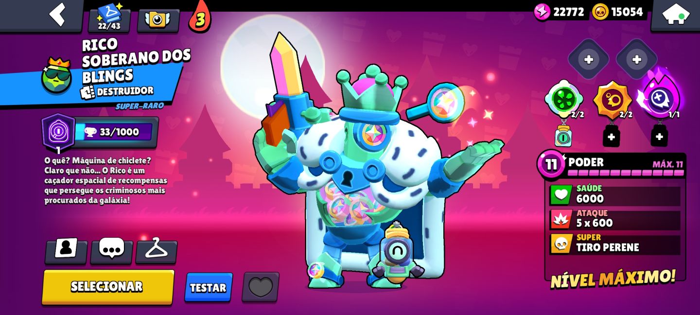 Conta de brawl Star muito upada