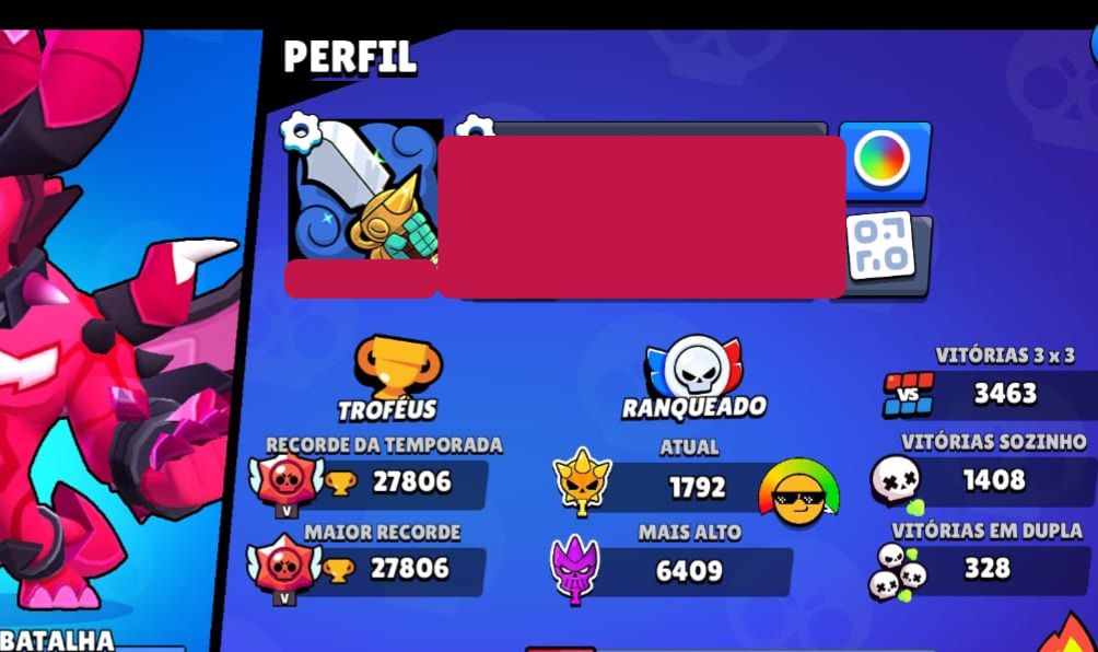 |MUITO UPADA| Conta Braw Stars 27800 Trofeus Muitos brawler lvl max