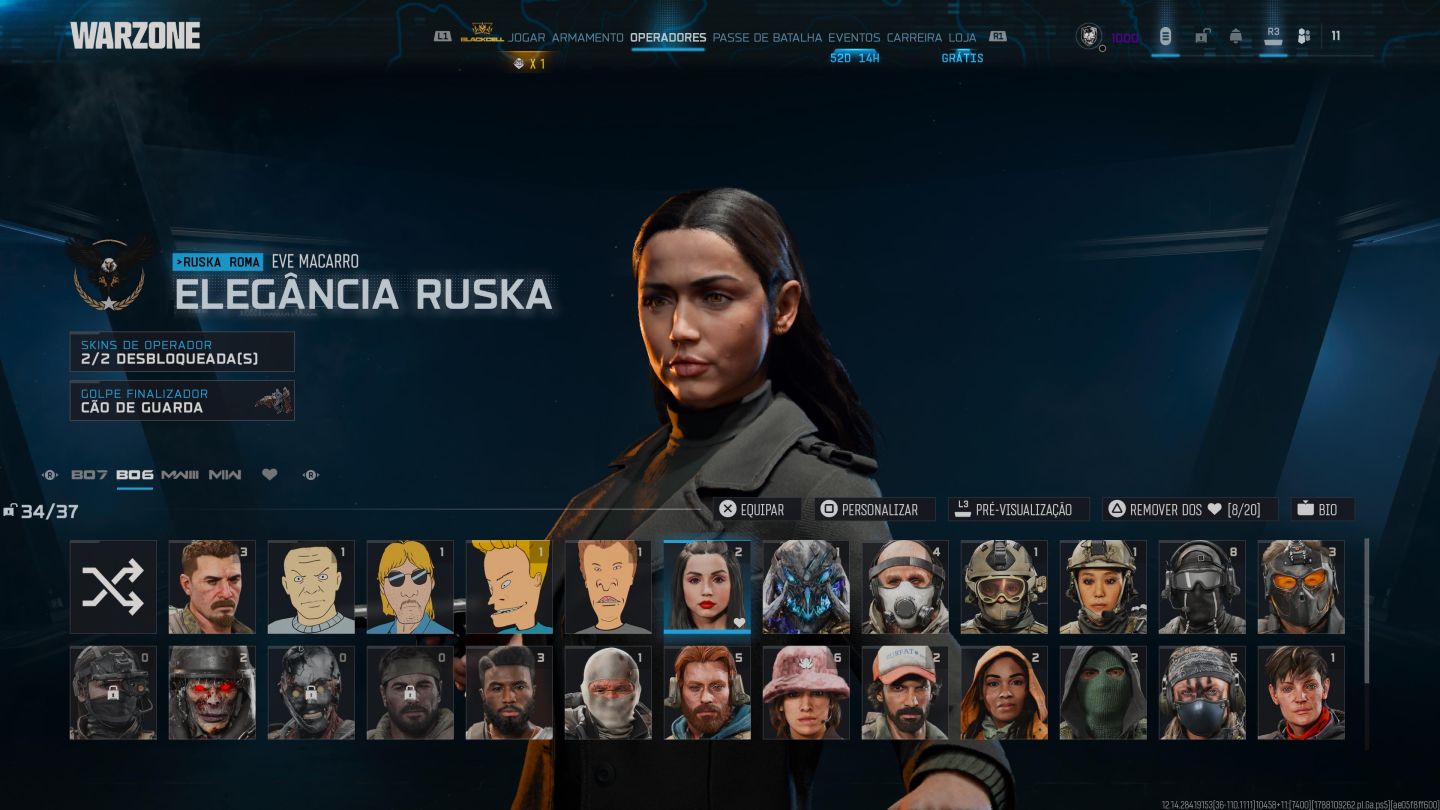 CONTA COM NUKE, IRIDESCENTE, 4 CAMU DE MAESTRIA E DIVERSOS OUTROS ITENS