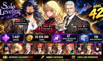 SOLO LEVELING ARISE| CONTA NV.42 | 9 SSR+ | 7.407 GEMAS CHA HAE-IN GO GUN-HEE