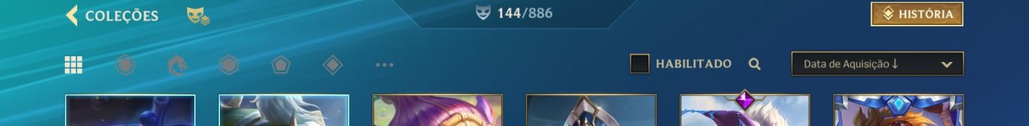 Conta diamante Full Champs 130 skins