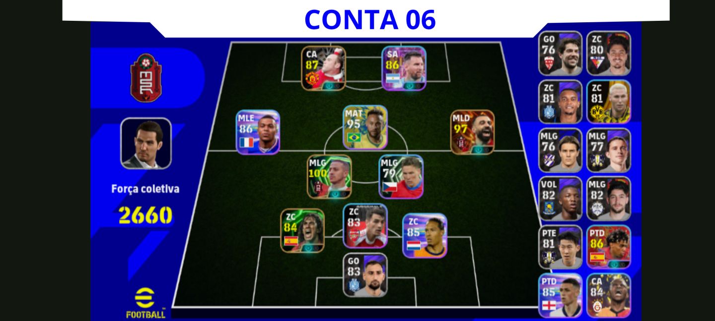Contas Efootball Iniciais com Épicos/big Times Garantidos! Vol. 01