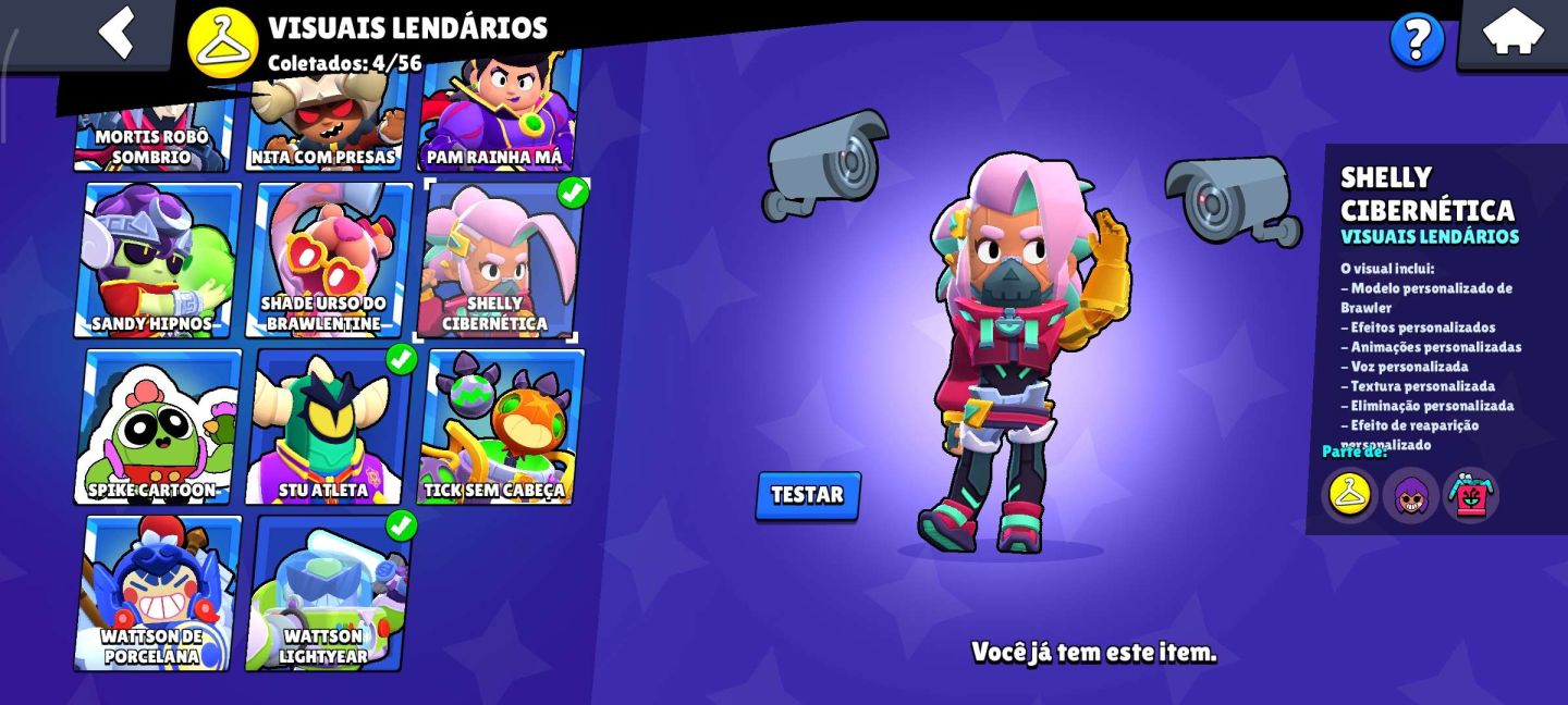 CONTA DE BRAW STARS COM MUITAS SKINS E VARIOS RECURSOS !!