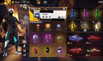 Conta free fire gemada com angelical barbinha punho bandeirao troca nick prime 7