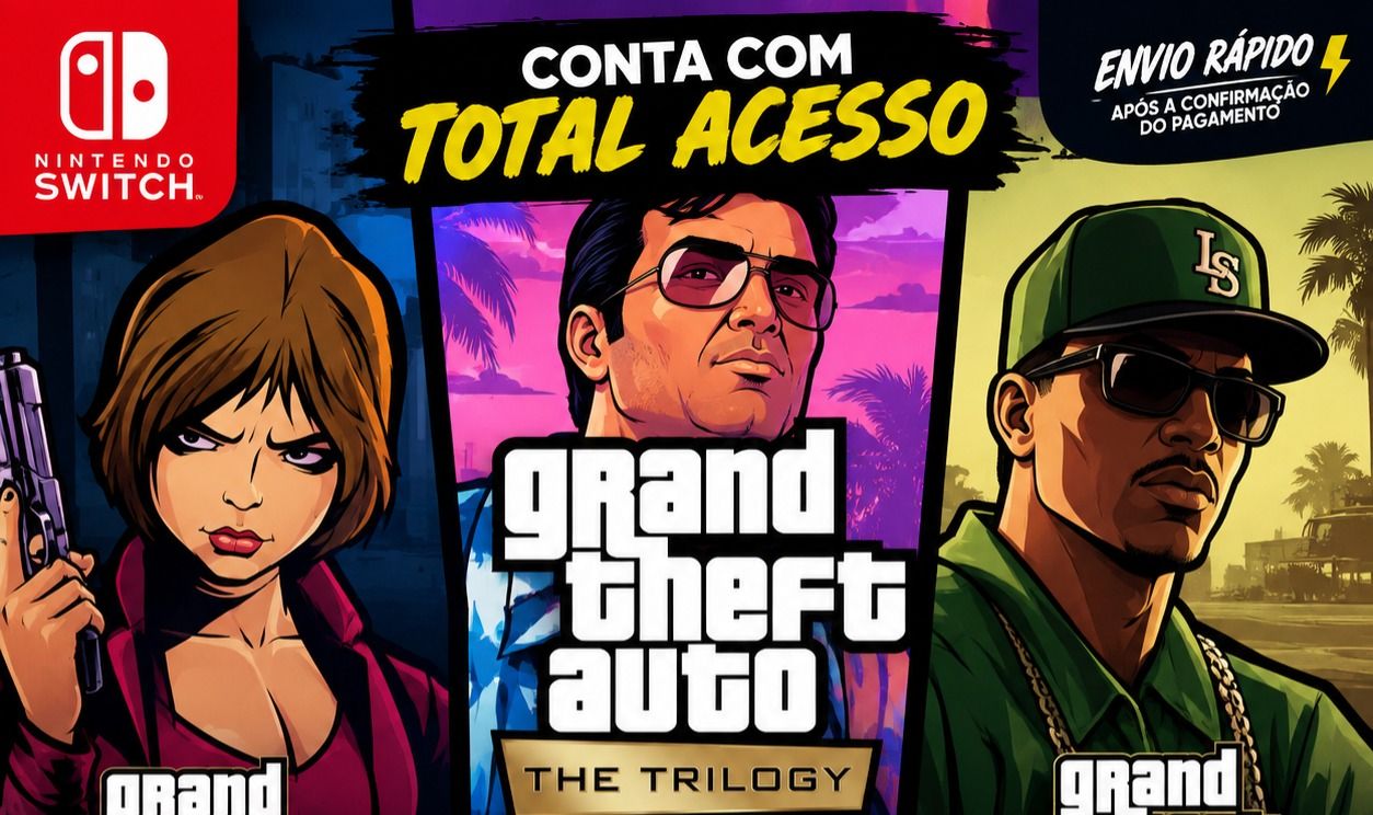 Conta GTA trilogia Full acesso Nintendo switch