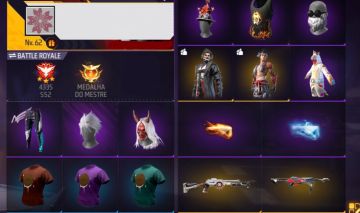CONTA FREE FIRE 8 ANOS | 9 PASSES DE FOGO | 50K DIAMANTES GASTOS