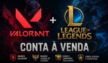 CONTA RIOT (LOL, VALORANT) contendo muuitas skins épicas lendarias e muito mais