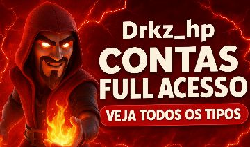 CONTAS VARIADAS DE CLASH OF CLANS PROMO!! FULL AO RUSHADOS