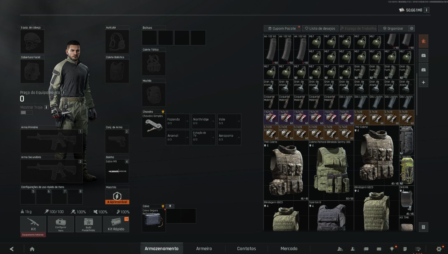 Conta9 Arena Breakout -PC- 57m basicamente tudo em KOEN - 1 LUVA - 50m de KOEN